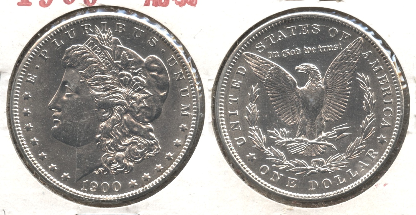 1900 Morgan Silver Dollar AU-50 #u