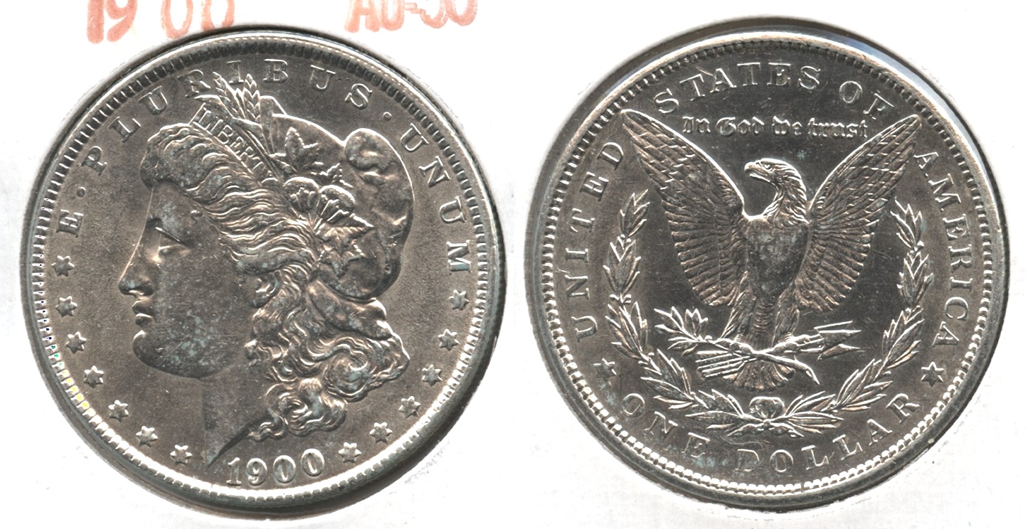 1900 Morgan Silver Dollar AU-50 #x