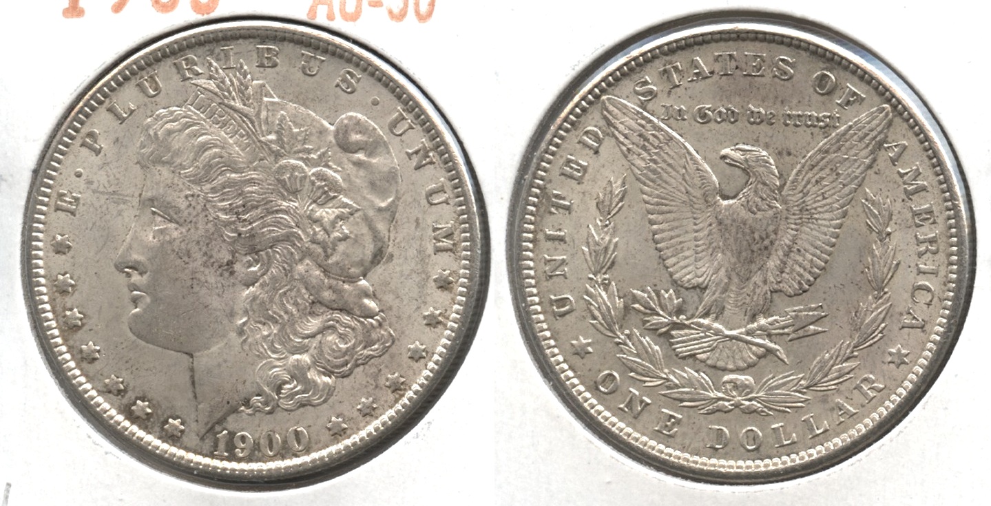 1900 Morgan Silver Dollar AU-50 #y