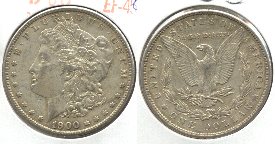 1900 Morgan Silver Dollar EF-40 aa