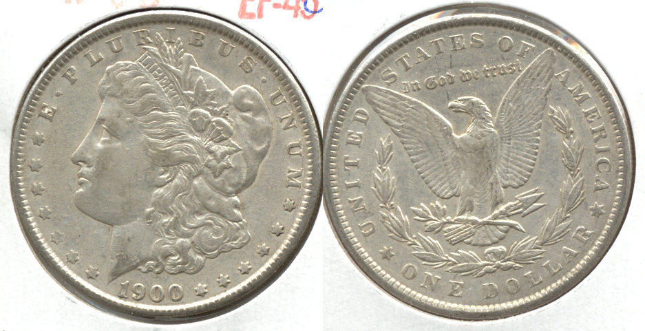 1900 Morgan Silver Dollar EF-40 ab