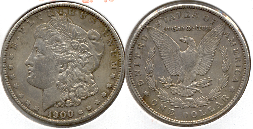 1900 Morgan Silver Dollar EF-40 am