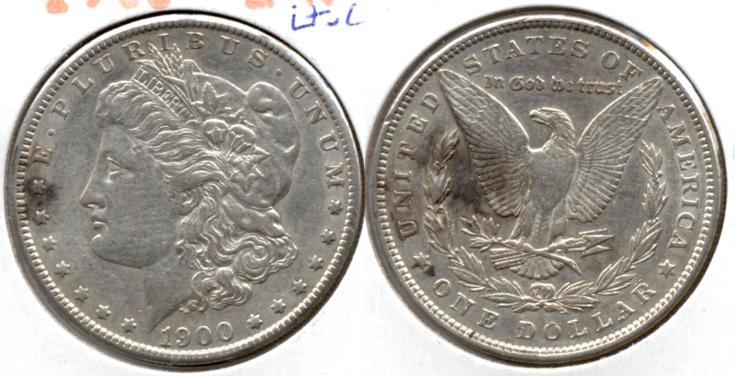 1900 Morgan Silver Dollar EF-40 an Light Cleaning