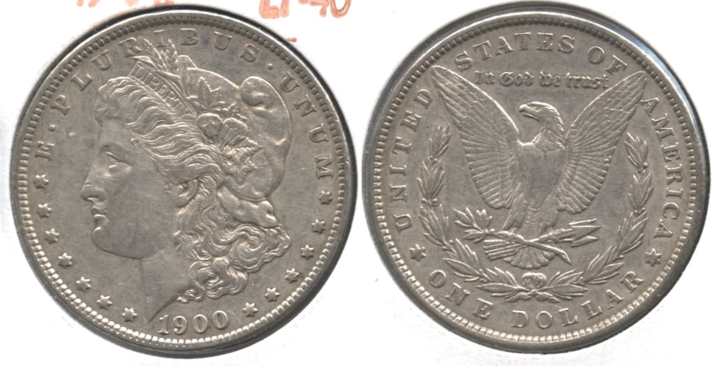 1900 Morgan Silver Dollar EF-40 #aw