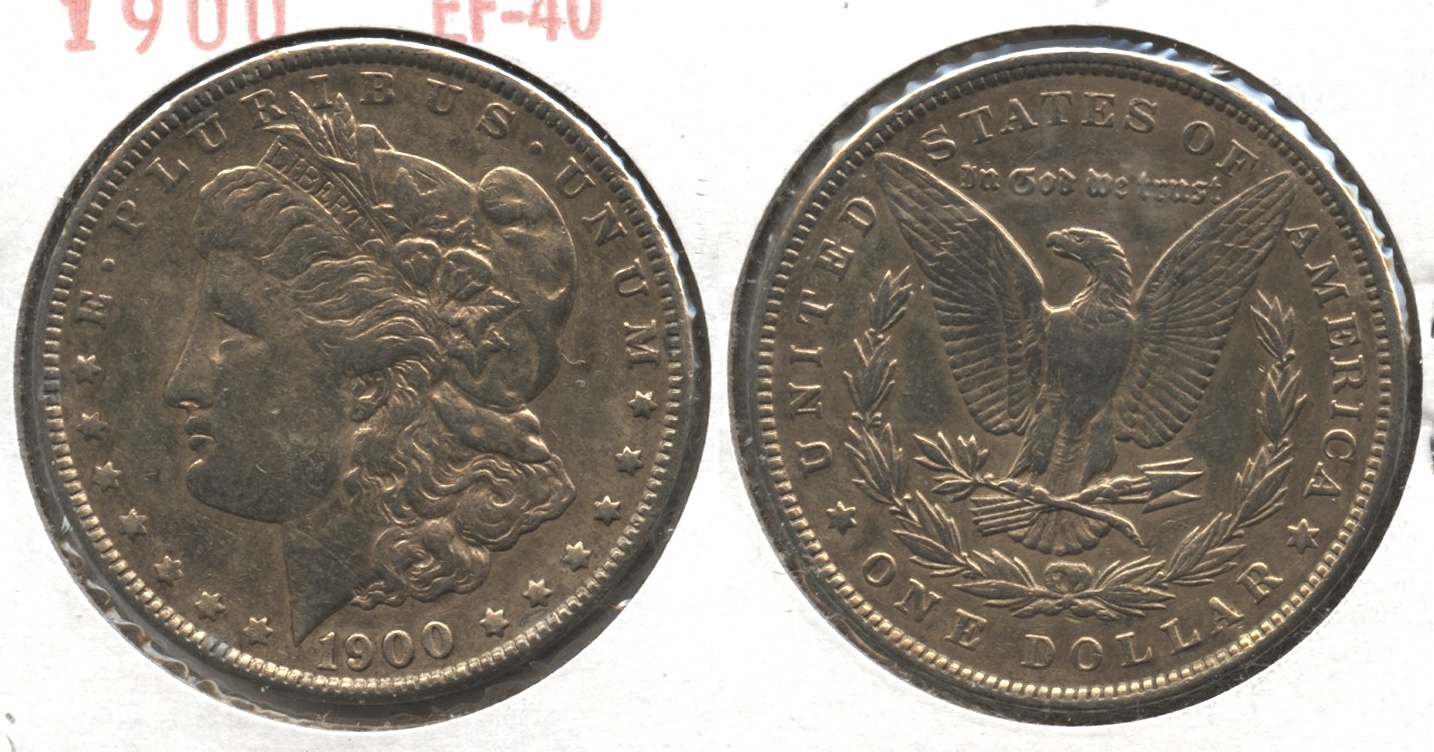1900 Morgan Silver Dollar EF-40 #bj