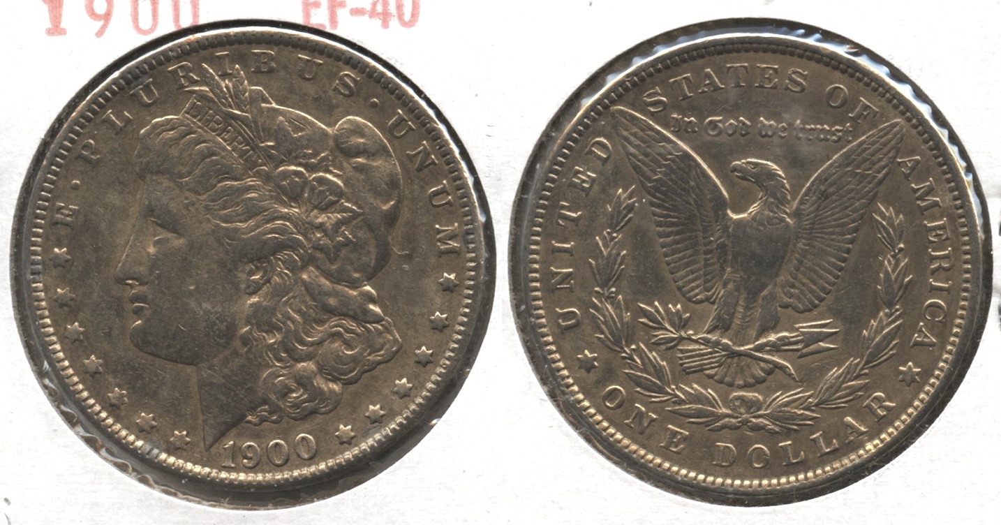1900 Morgan Silver Dollar EF-40 #bj