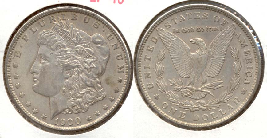 1900 Morgan Silver Dollar EF-40 f