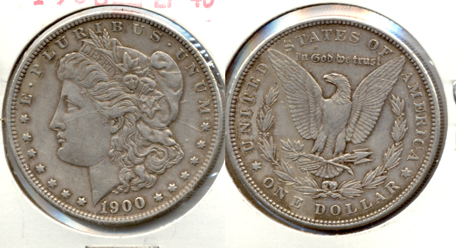 1900 Morgan Silver Dollar EF-40 h