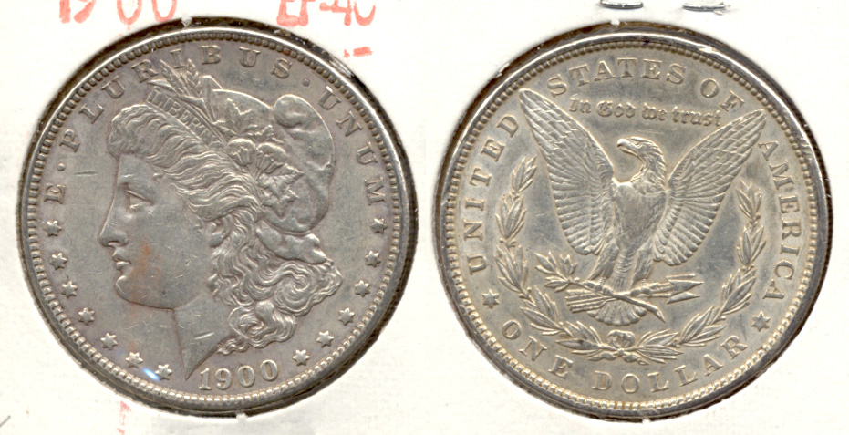 1900 Morgan Silver Dollar EF-40 k