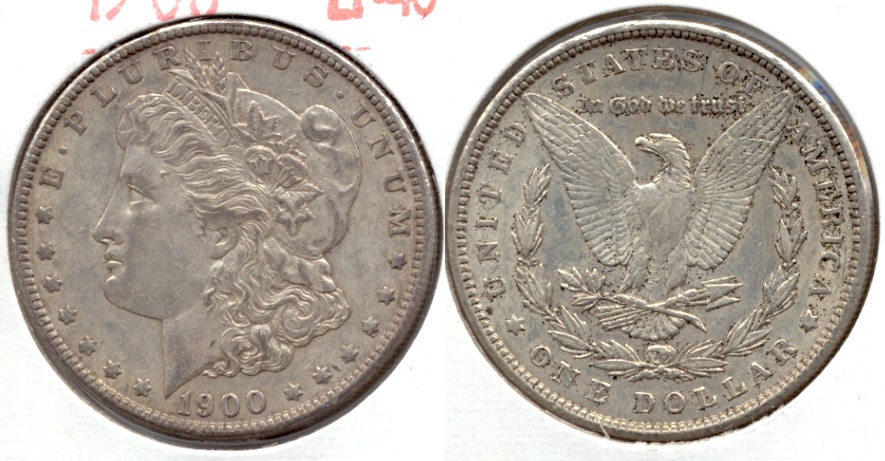 1900 Morgan Silver Dollar EF-40 n