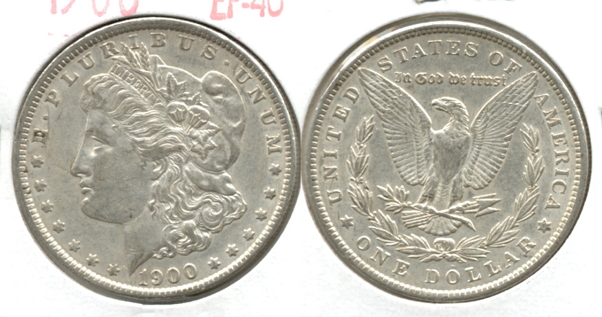 1900 Morgan Silver Dollar EF-40 s