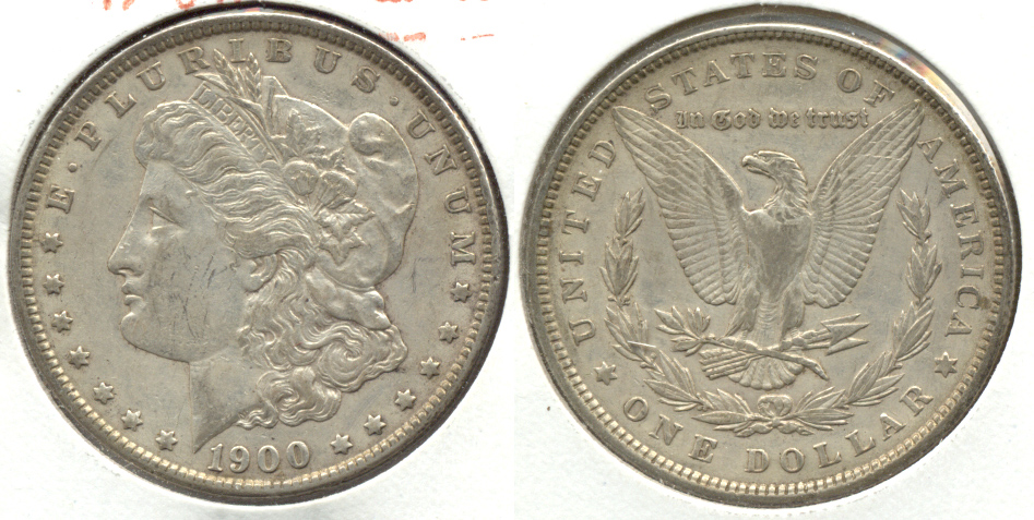 1900 Morgan Silver Dollar EF-40 v