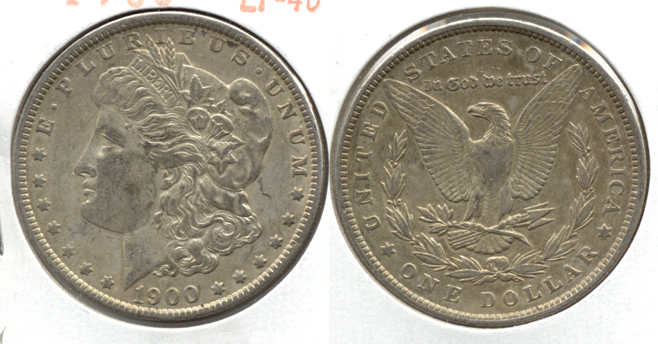 1900 Morgan Silver Dollar EF-40 y