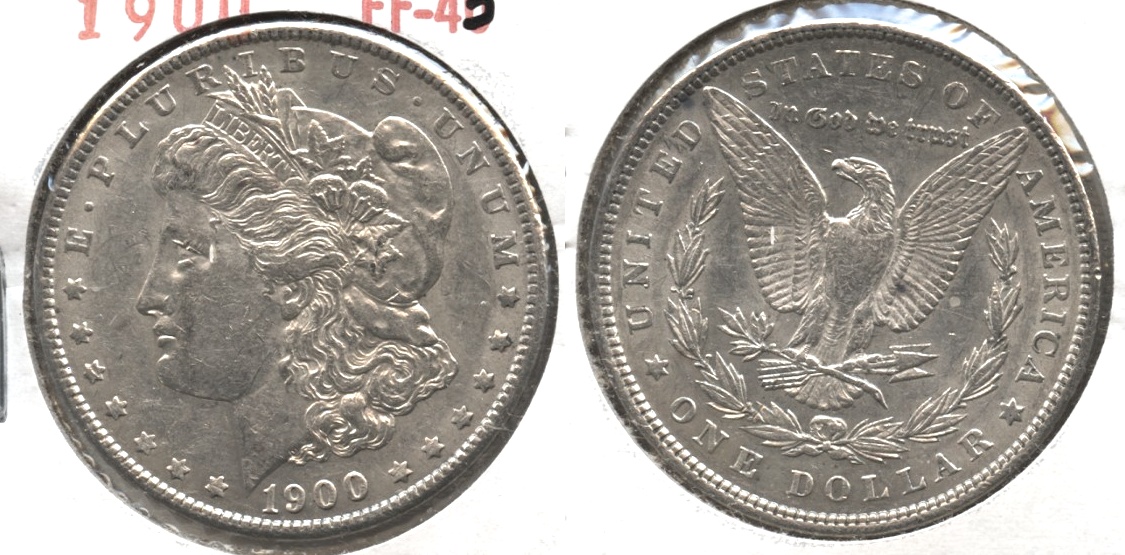 1900 Morgan Silver Dollar EF-45 #ae