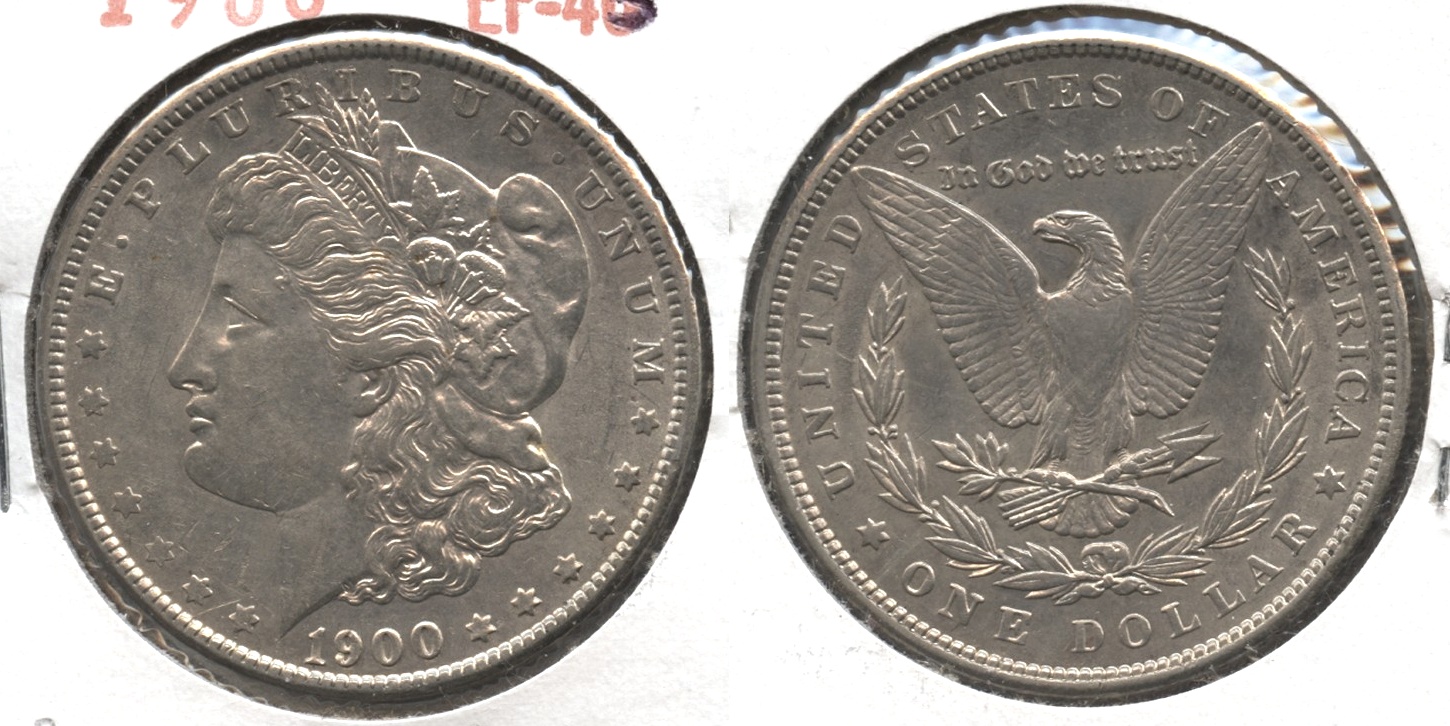 1900 Morgan Silver Dollar EF-45 #ao