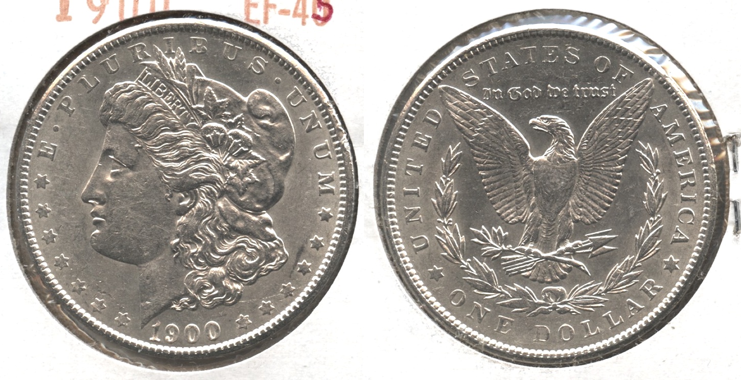 1900 Morgan Silver Dollar EF-45 #ap