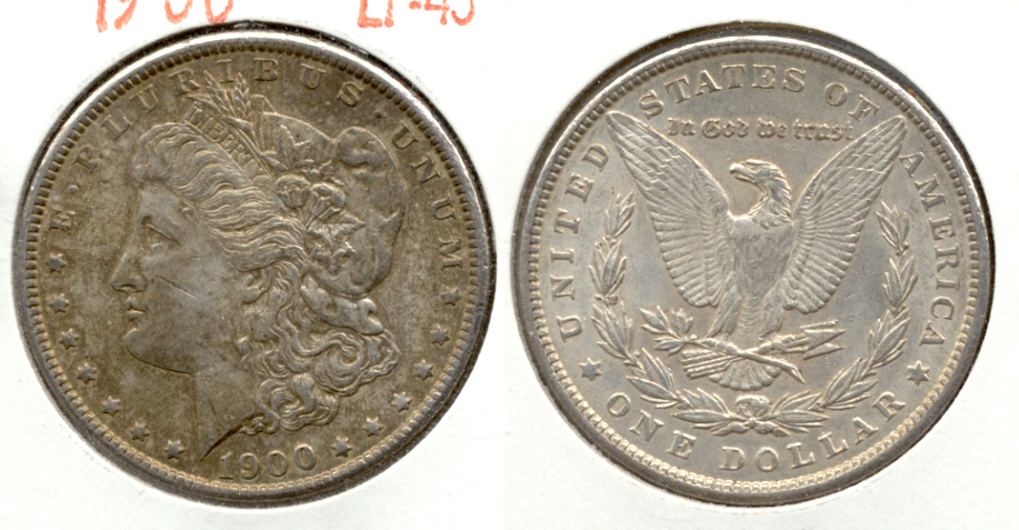 1900 Morgan Silver Dollar EF-45 b