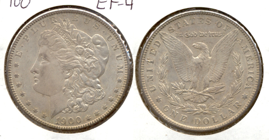 1900 Morgan Silver Dollar EF-45 c