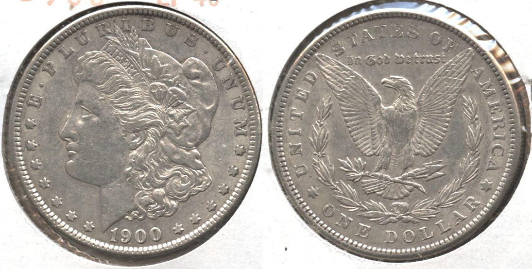 1900 Morgan Silver Dollar EF-45 #v