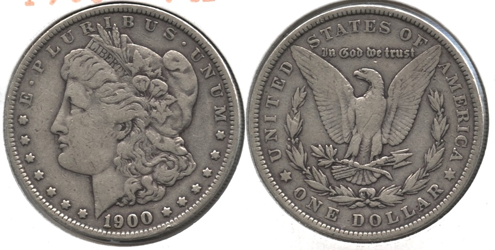 1900 Morgan Silver Dollar Fine-15