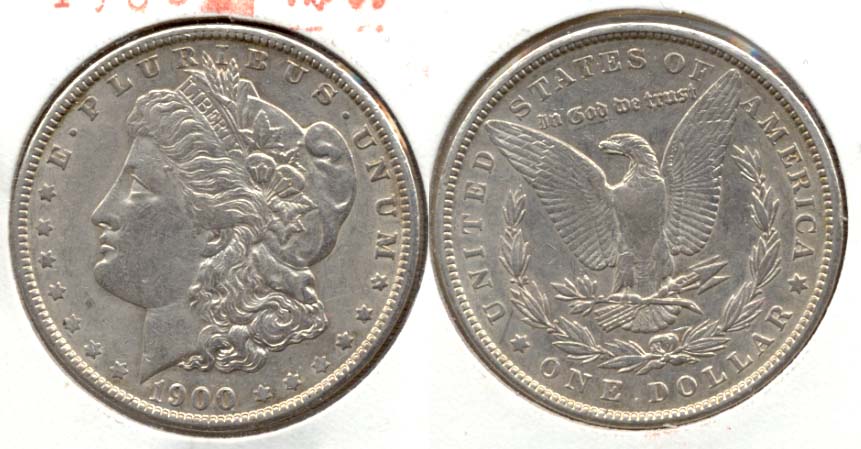 1900 Morgan Silver Dollar VF-30 b