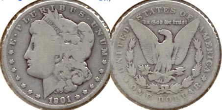 1901-O Morgan Silver Dollar AG-3