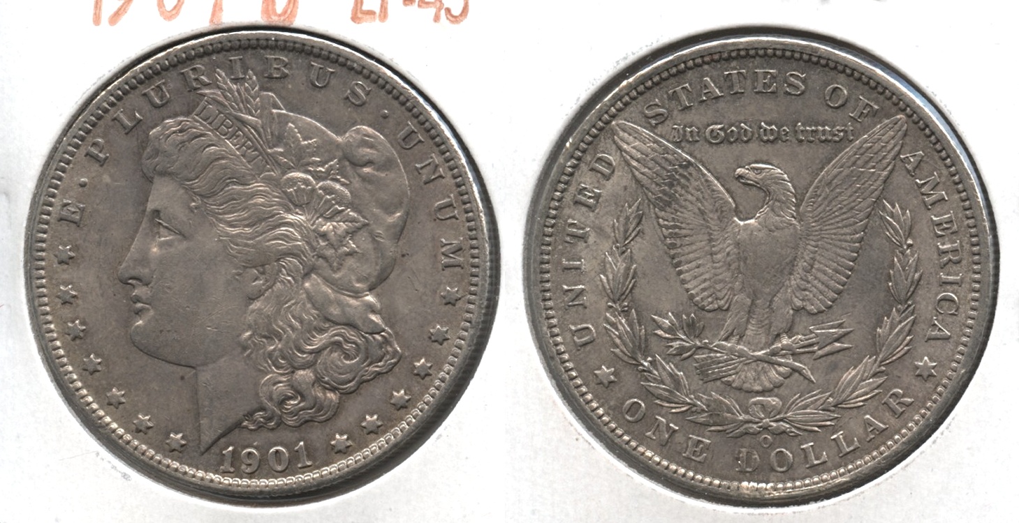 1901-O Morgan Silver Dollar EF-45 #a