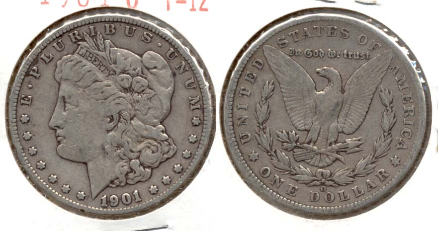 1901-O Morgan Silver Dollar Fine-12 d