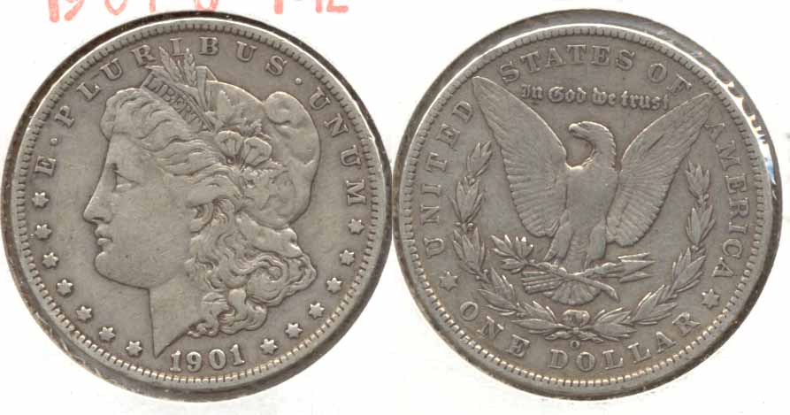 1901-O Morgan Silver Dollar Fine-12 h