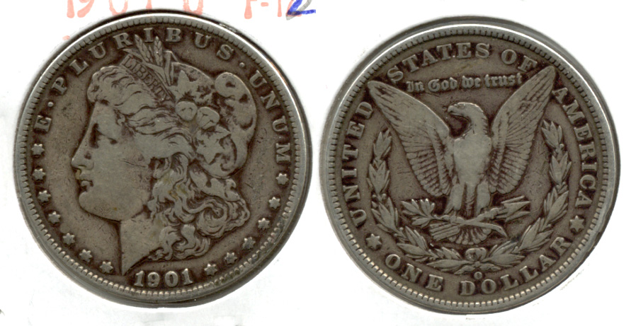 1901-O Morgan Silver Dollar Fine-12 i