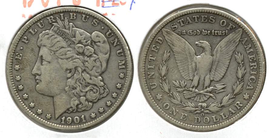 1901-O Morgan Silver Dollar Fine-12 j