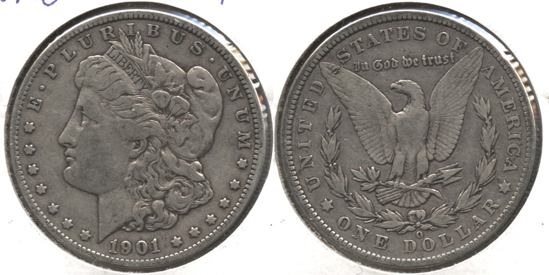 1901-O Morgan Silver Dollar Fine-12 #p