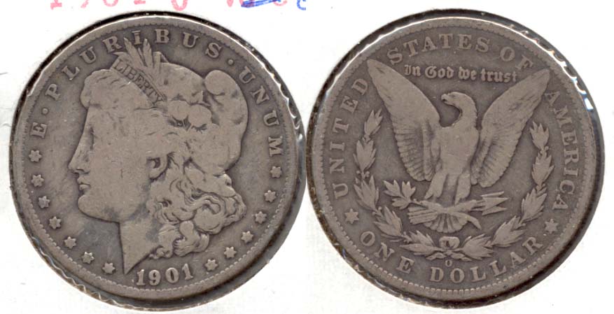 1901-O Morgan Silver Dollar Good-4 a