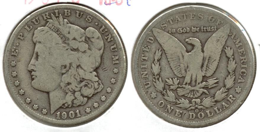 1901-O Morgan Silver Dollar Good-4 d