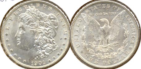 1901-O Morgan Silver Dollar MS-60