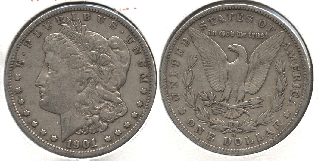 1901-O Morgan Silver Dollar VF-20 #d