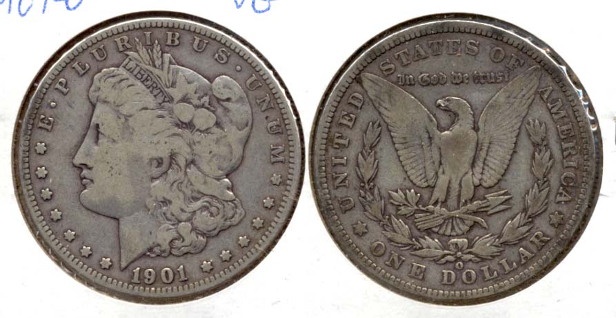 1901-O Morgan Silver Dollar VG-8 a