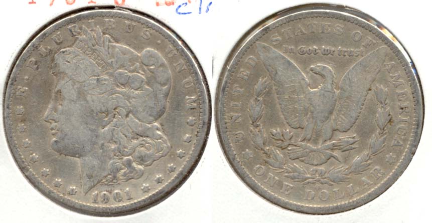 1901-O Morgan Silver Dollar VG-8 f Cleaned