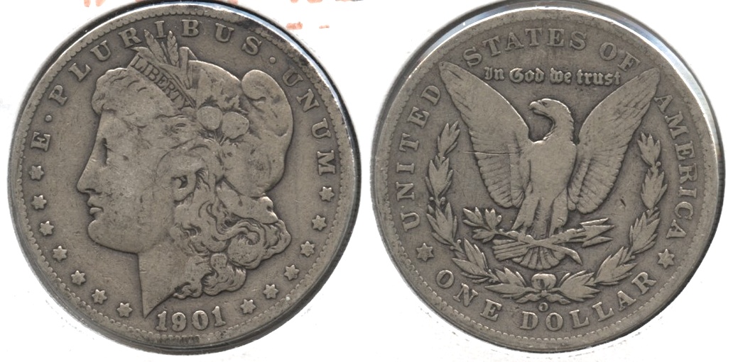 1901-O Morgan Silver Dollar VG-8 #h