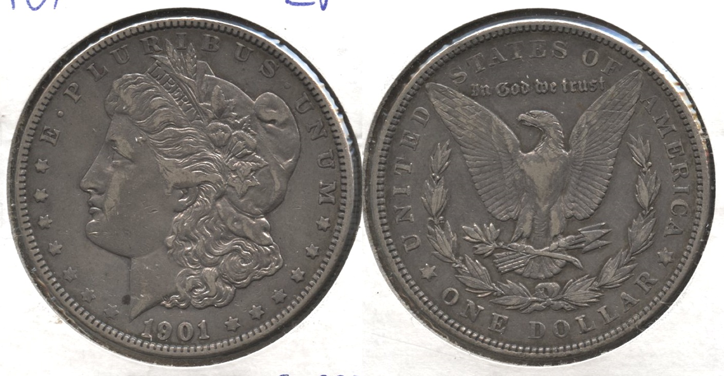 1901 Morgan Silver Dollar EF-40