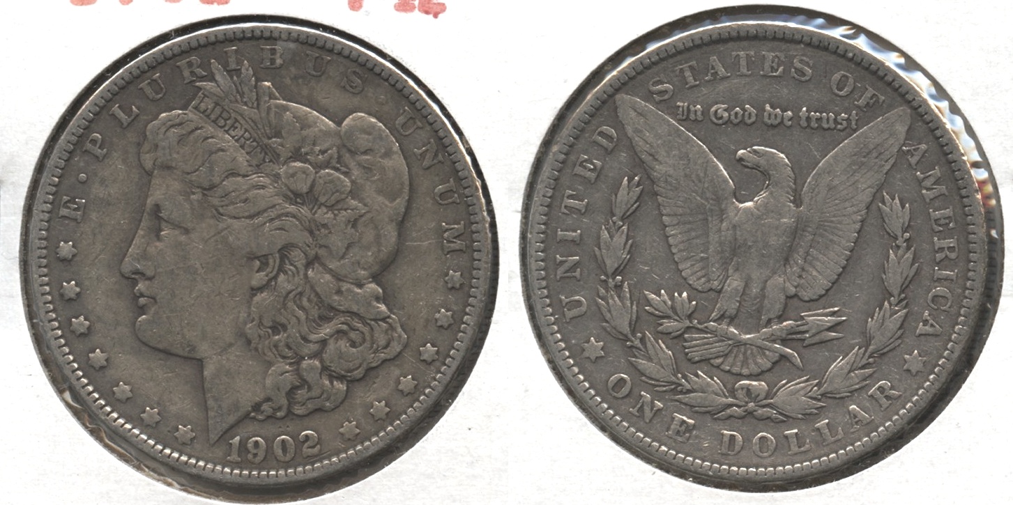 1902 Morgan Silver Dollar Fine-12 #g