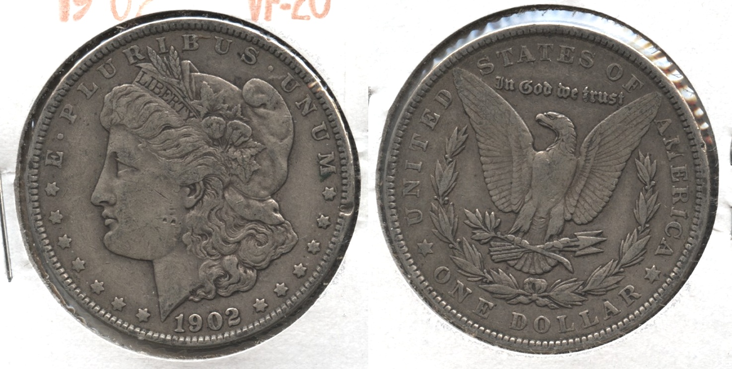 1902 Morgan Silver Dollar VF-20
