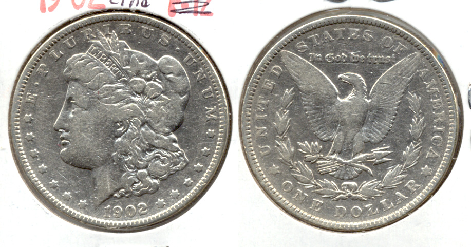 1902 Morgan Silver Dollar VG-8 Cleaned