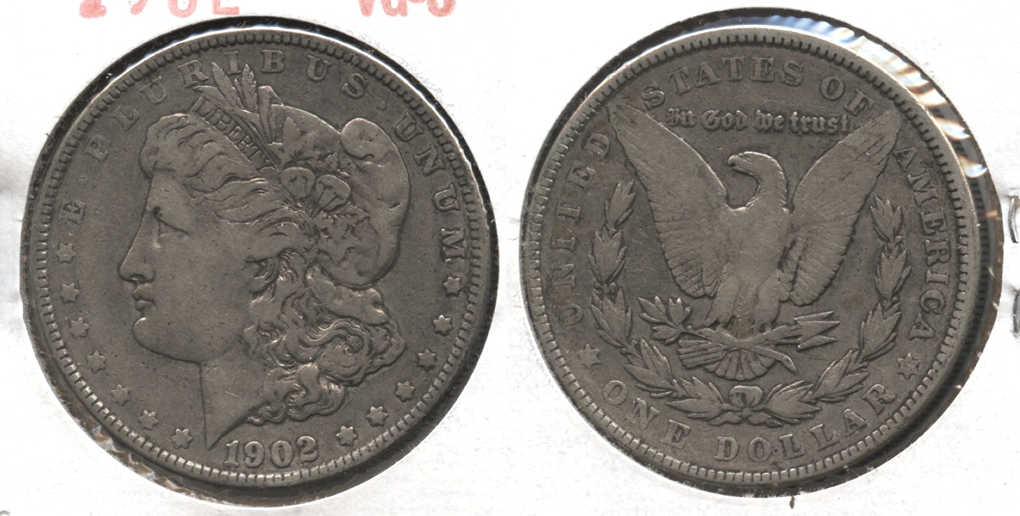 1902 Morgan Silver Dollar VG-8 #f