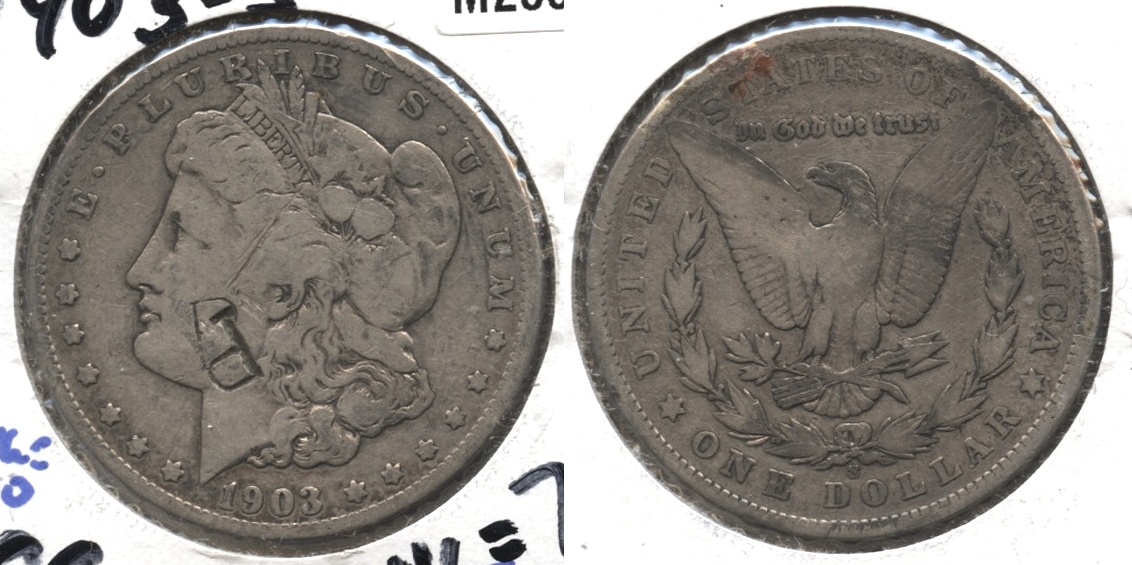 1903-S Morgan Silver Dollar VG-8 #a Countermarked