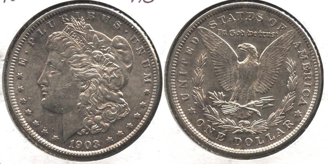 1903 Morgan Silver Dollar AU-50 #e