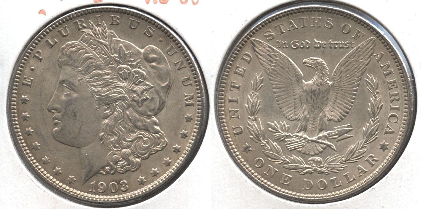 1903 Morgan Silver Dollar AU-50 #f