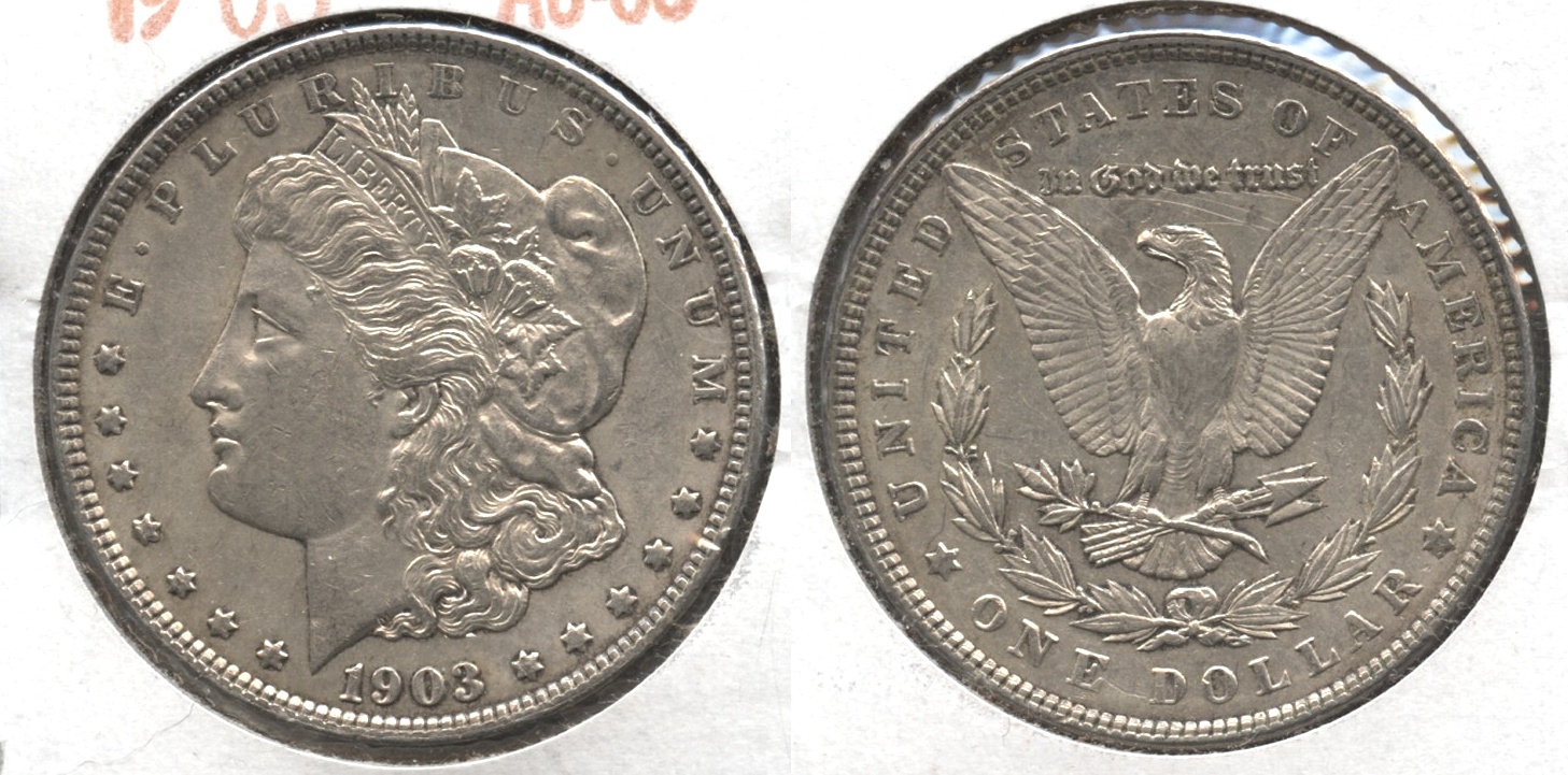 1903 Morgan Silver Dollar AU-50 #h