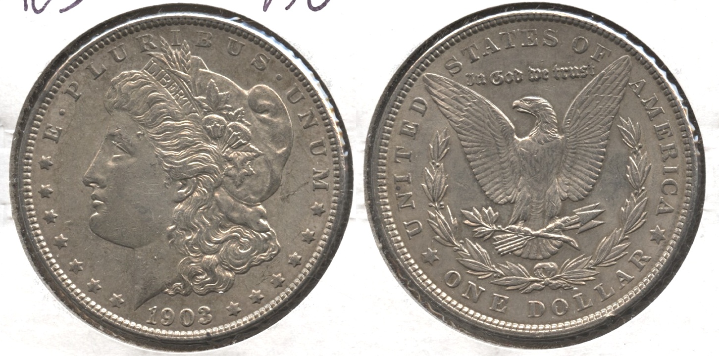 1903 Morgan Silver Dollar AU-50 #i