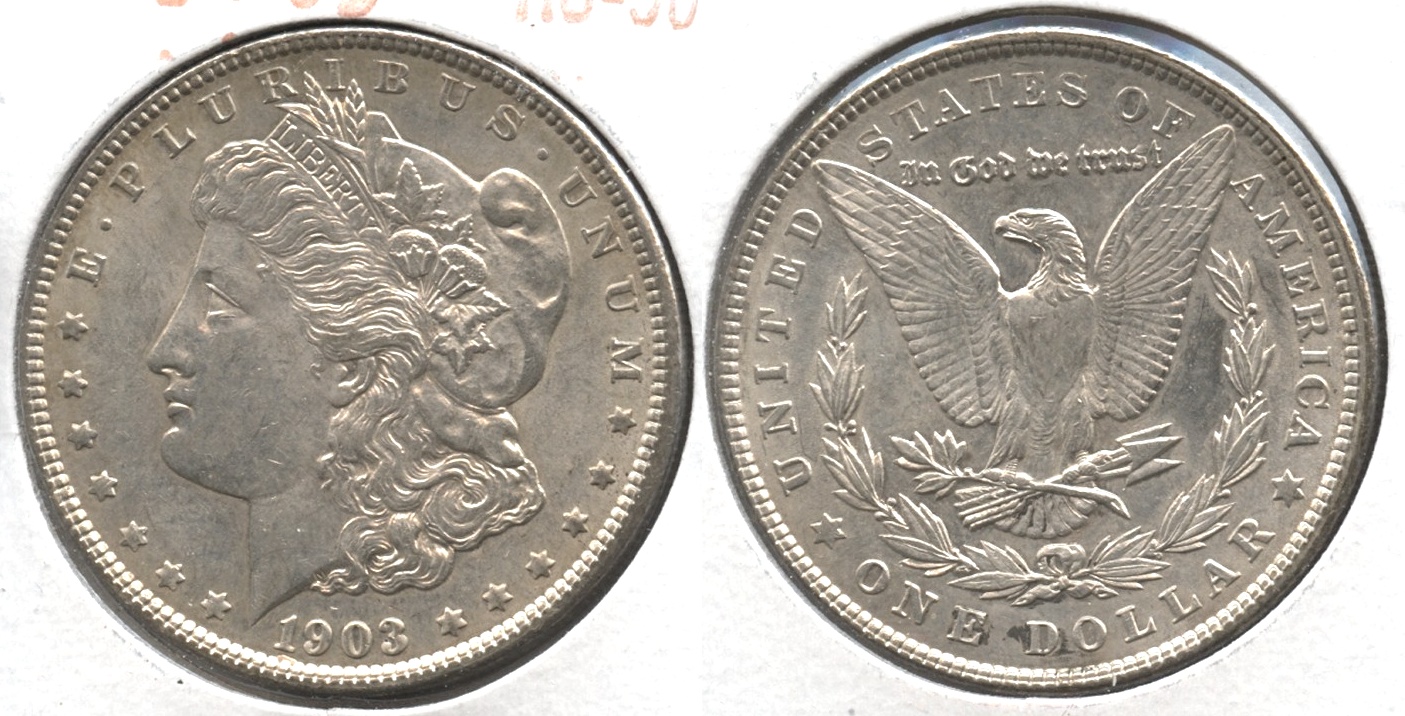 1903 Morgan Silver Dollar AU-50 #k